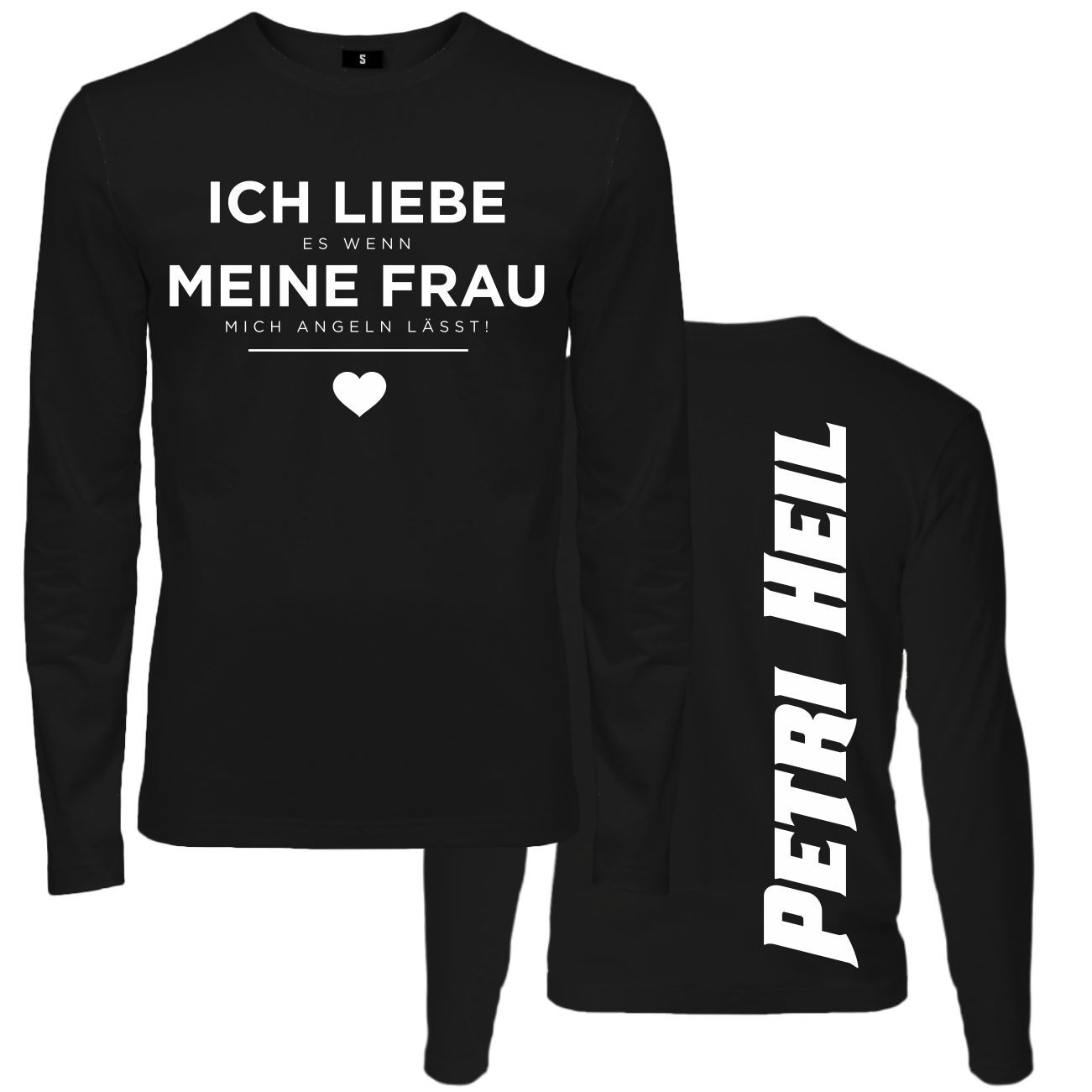 Spass Kostet Männer Longsleeve ICH LIEBE es wenn MEINE FRAU mich ANGELN lässt