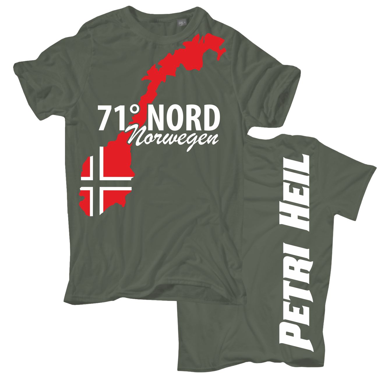 Spass Kostet Männer T-Shirt 71 Grad Nord NORWEGEN S bis XXL