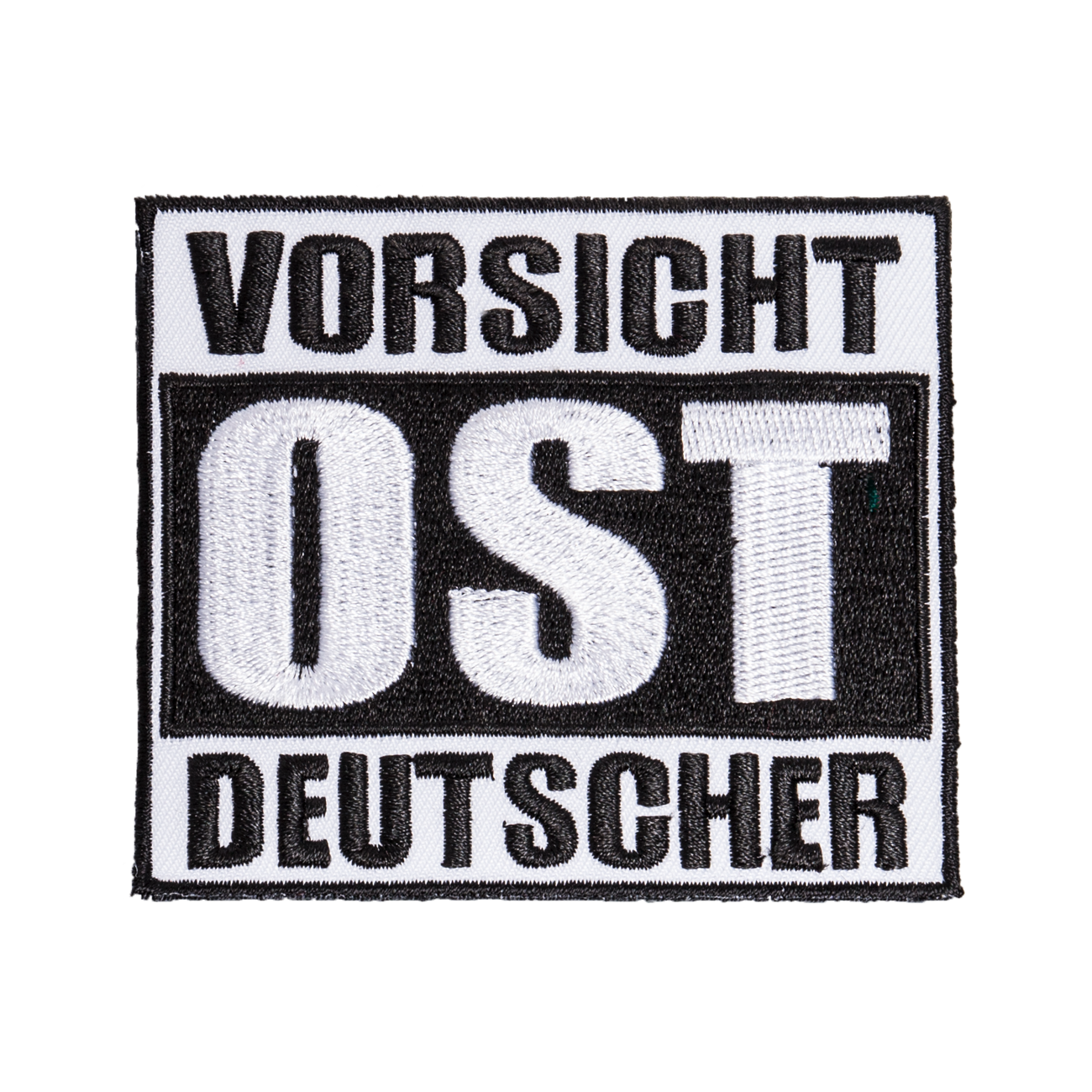Aufnäher Aufbügler Ostdeutschland Osten DDR 13 cm Eastside altdeutsch Spruch