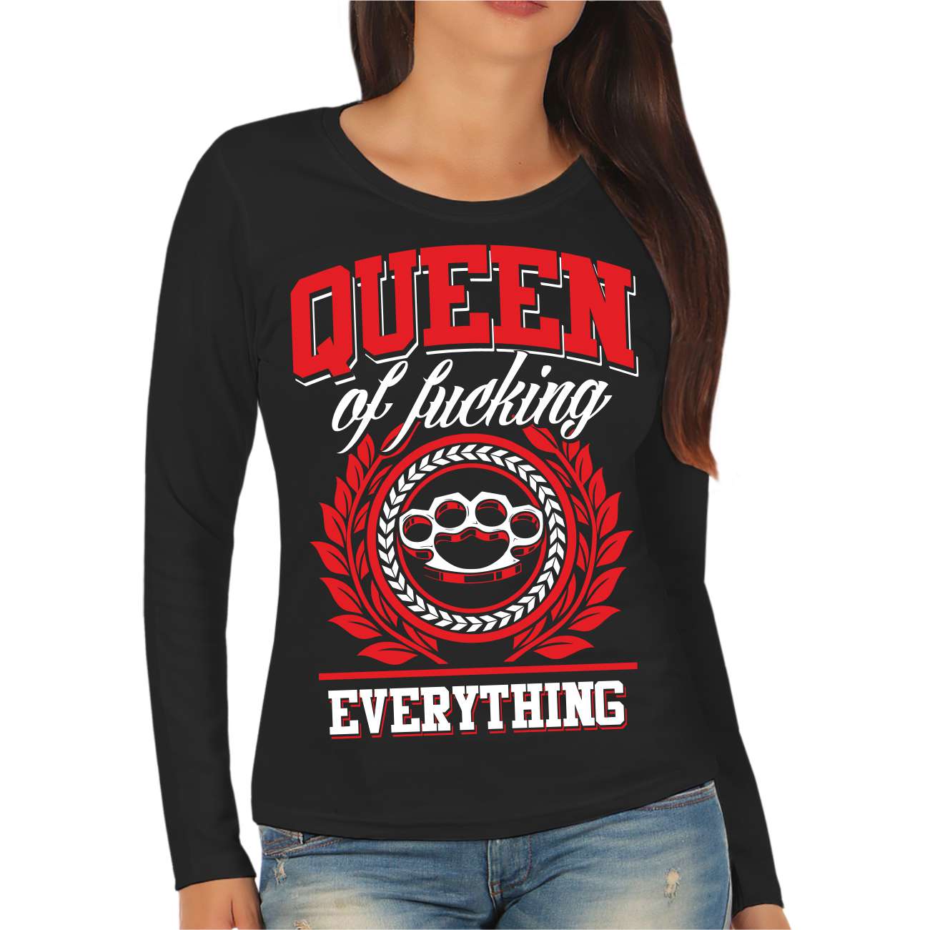 Spass Kostet Frauen Longsleeve Queen of fucking everything