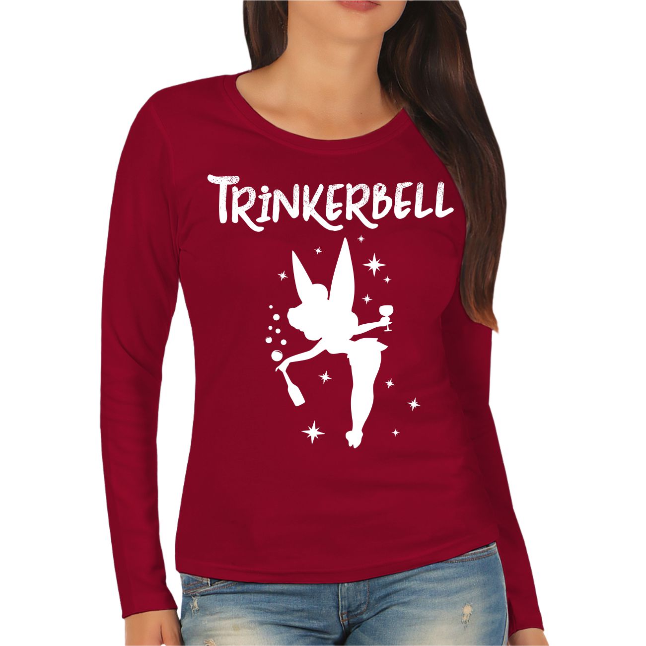 Camisa de manga larga para mujer y mujer Borrañera Party Tour JGA divertida dichos - Imagen 2 de 3