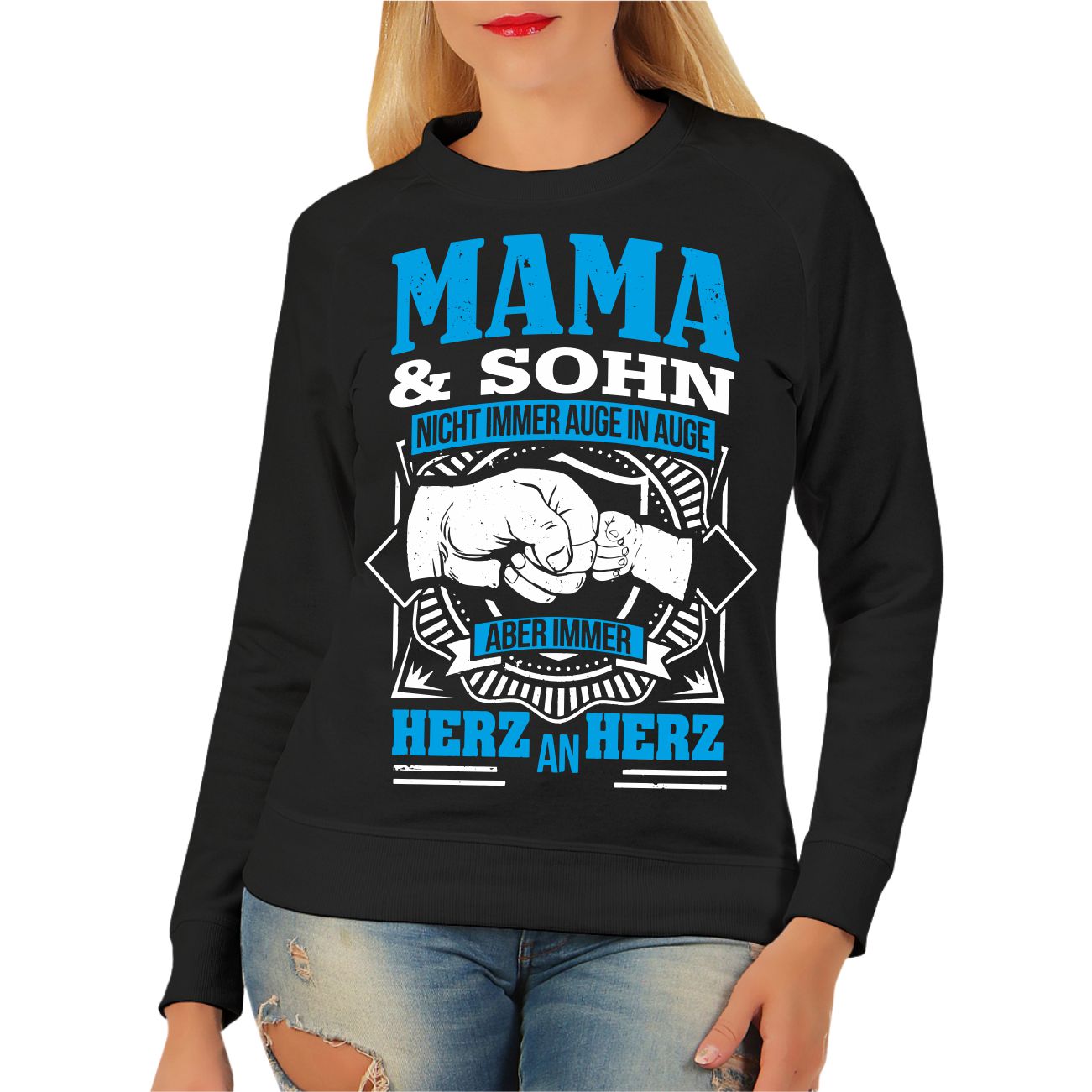 Spass Kostet Frauen Sweatshirt Mama & Sohn