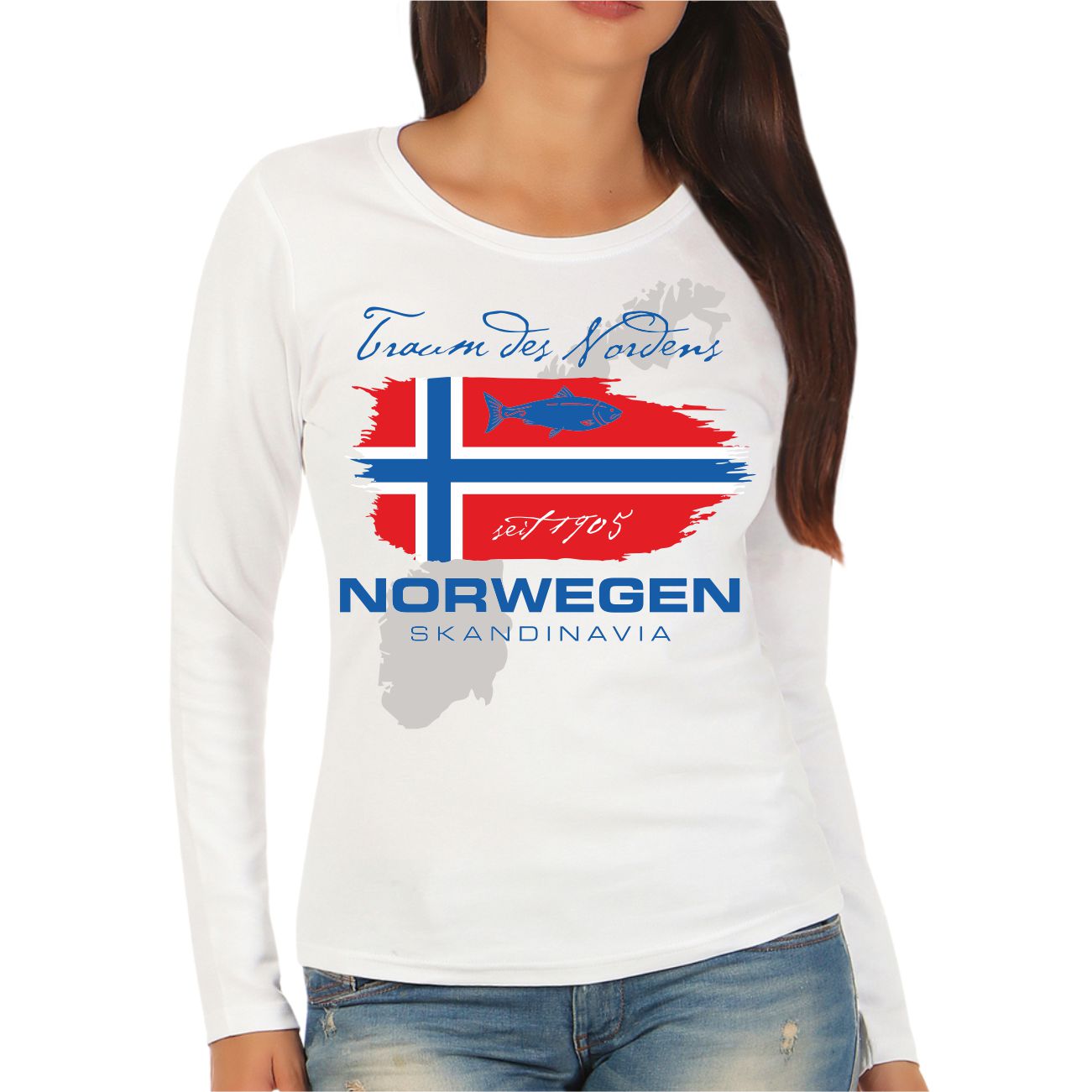 Spass Kostet Frauen Longsleeve Norwegen Traum des Nordens