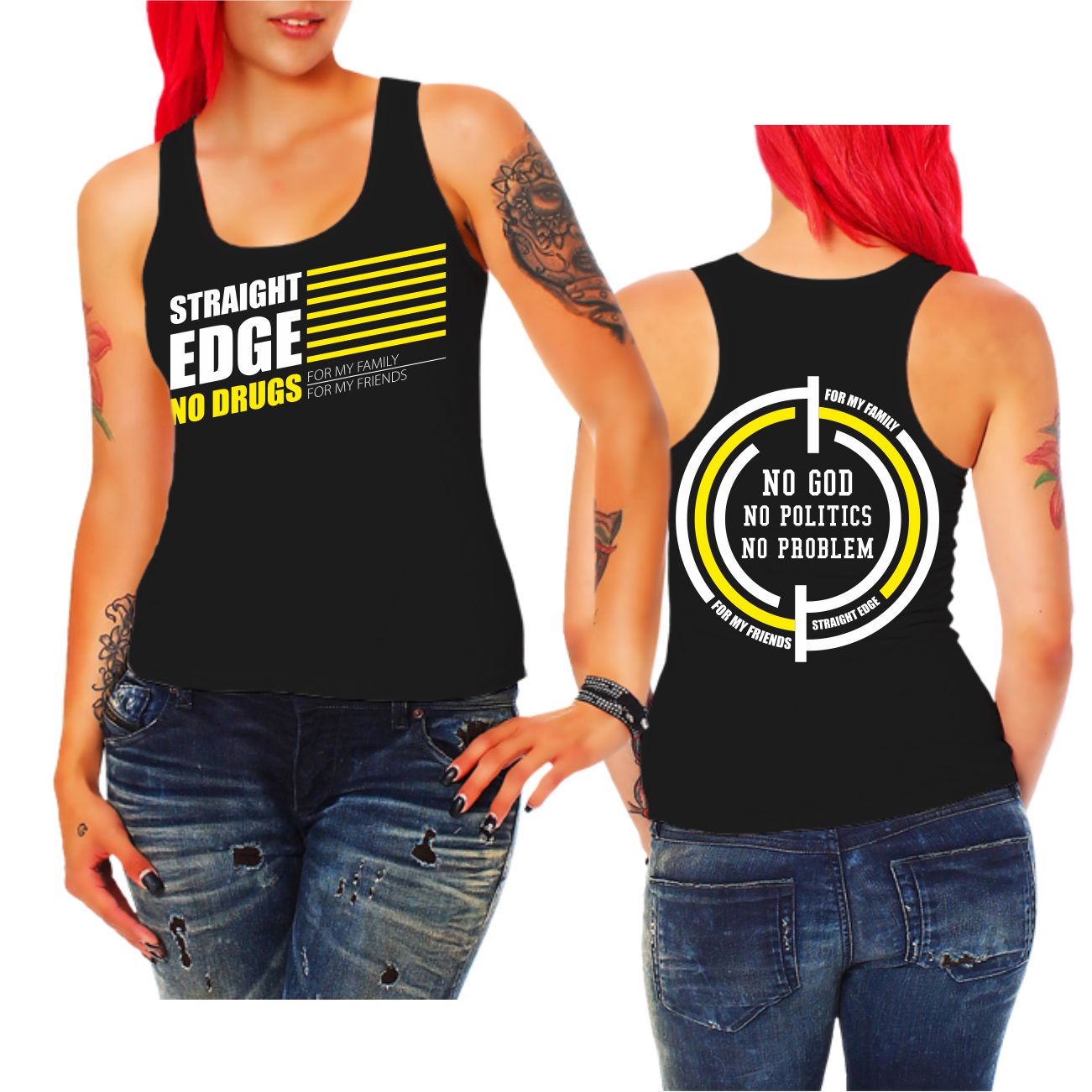 Spass Kostet Frauen Trägershirt Straight Edge xxx