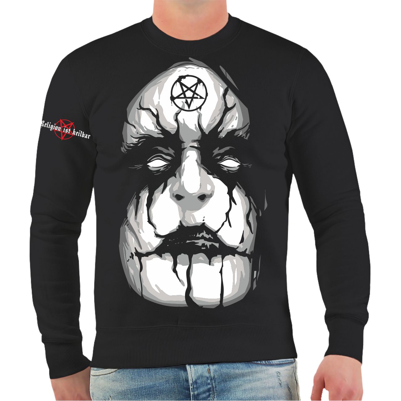 Spass Kostet Männer Sweatshirt Corpsepaint 666