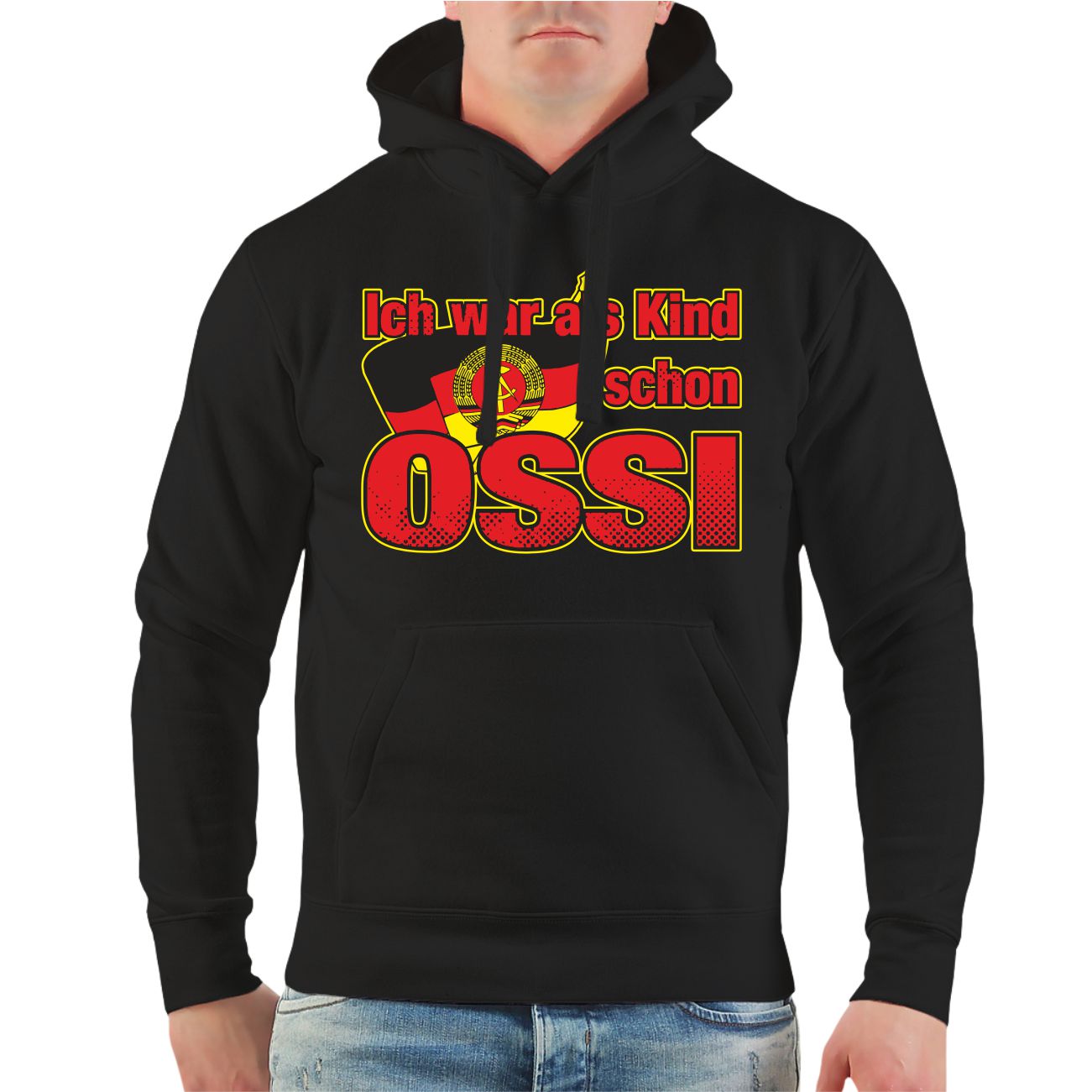 Kapuzenpullover Ich war als Kind schon Ossi Ostdeutschland osten DDR ...