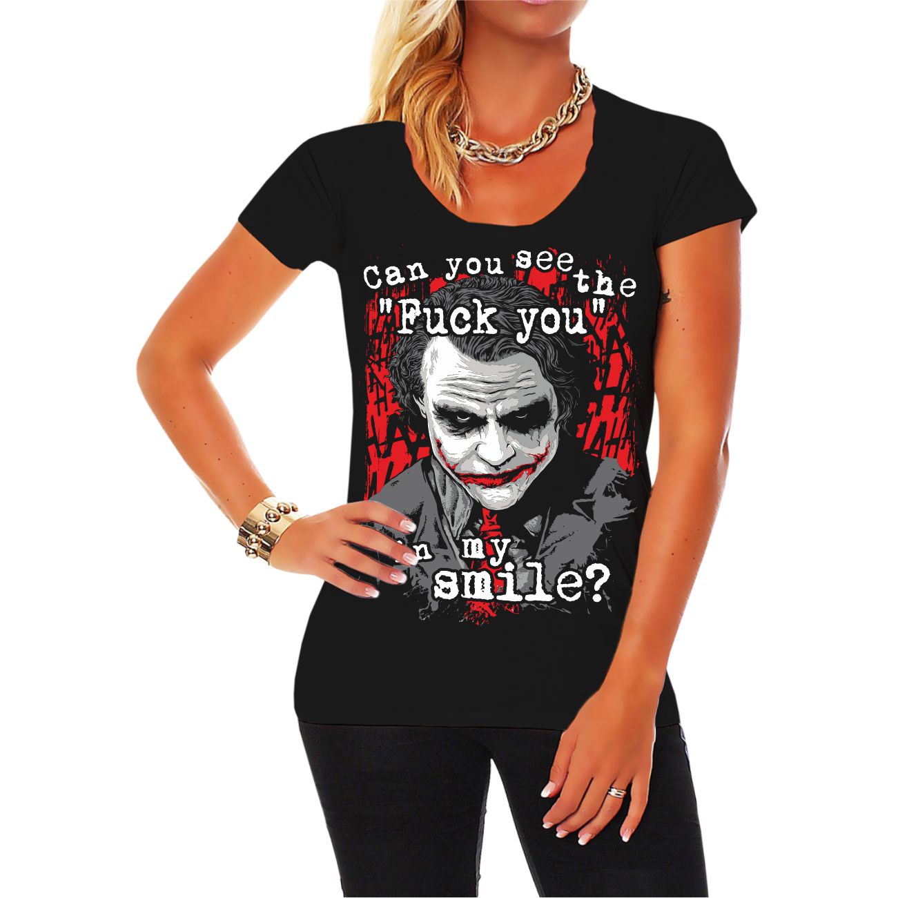 Sweatjacke Mit FCK YOU Aufdruck | Can You See The FCK YOU In My Smile | Größe S-4XL