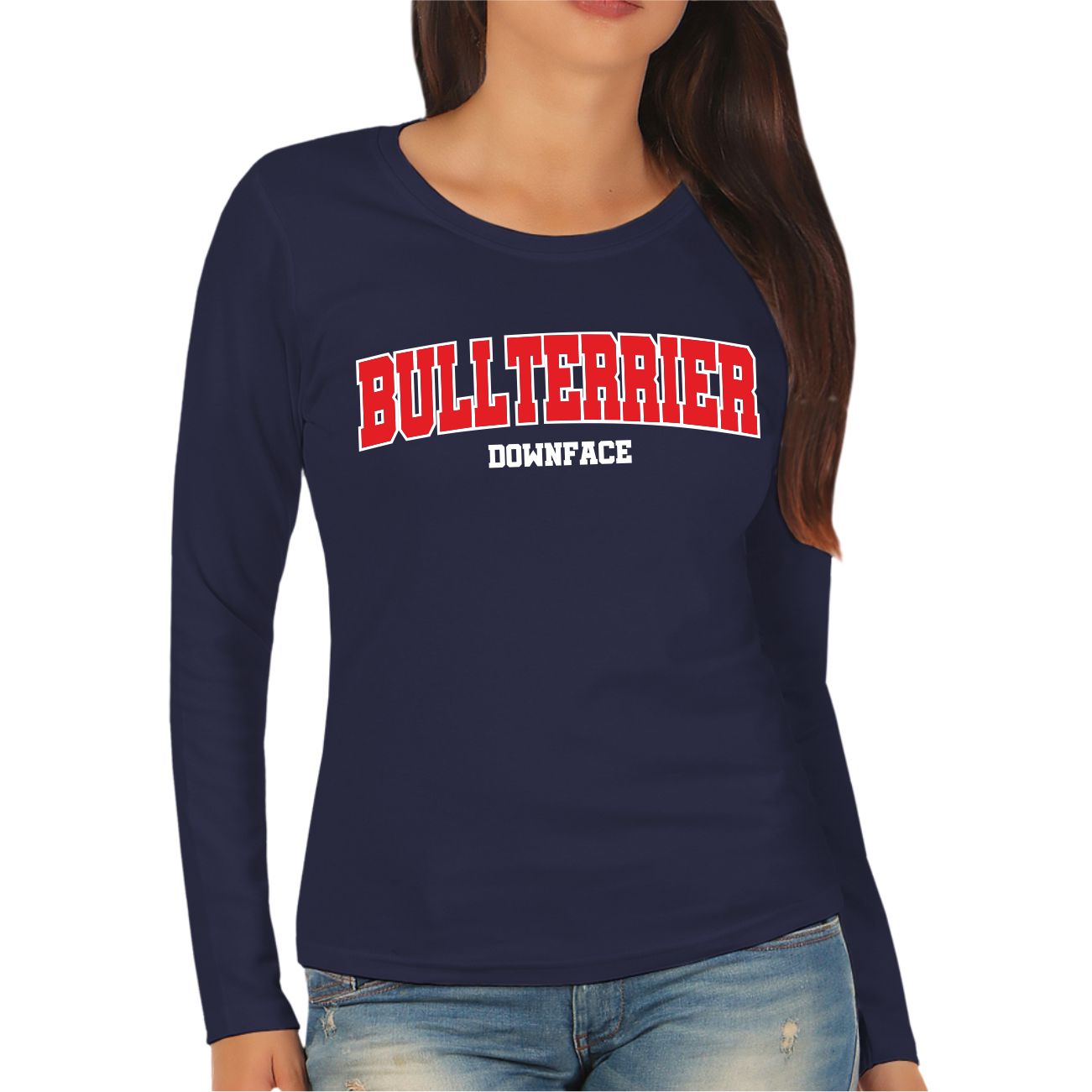 Mujer Bullterrier Downface LOGOTIPO perros perros dogmum Bully raza cachorro - Imagen 3 de 4