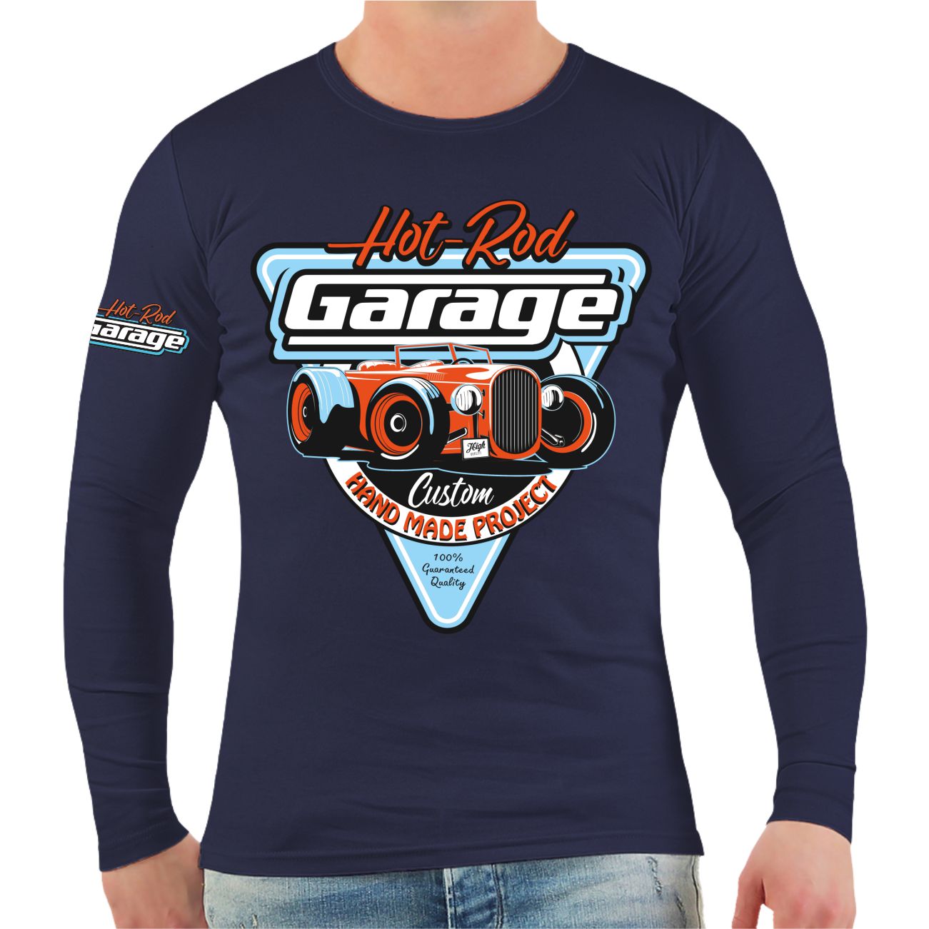 Spass Kostet Männer Longsleeve Hot rod Garage Handmade Custom