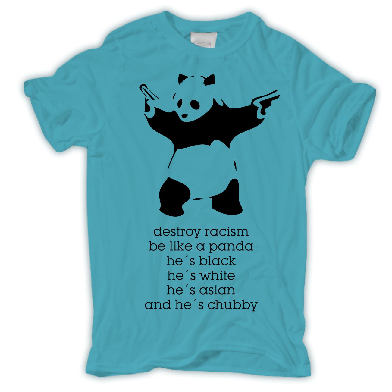 Spass Kostet Männer T-Shirt Destroy Racism be like a PANDA