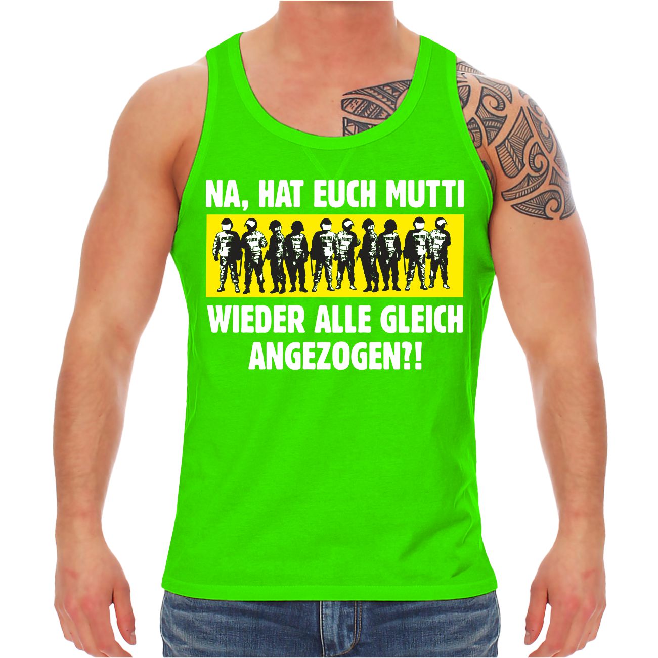 Hat Euch Mutti Wieder Das Gleiche Angezogen Träger Shirt Tank Top Na hat euch Mutti wieder alle gleich angezogen