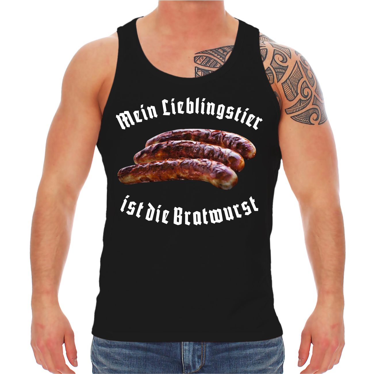 Grillschürze Sprüche Mein Lieblingstier ist die Bratwurst Thüringer Geschenk