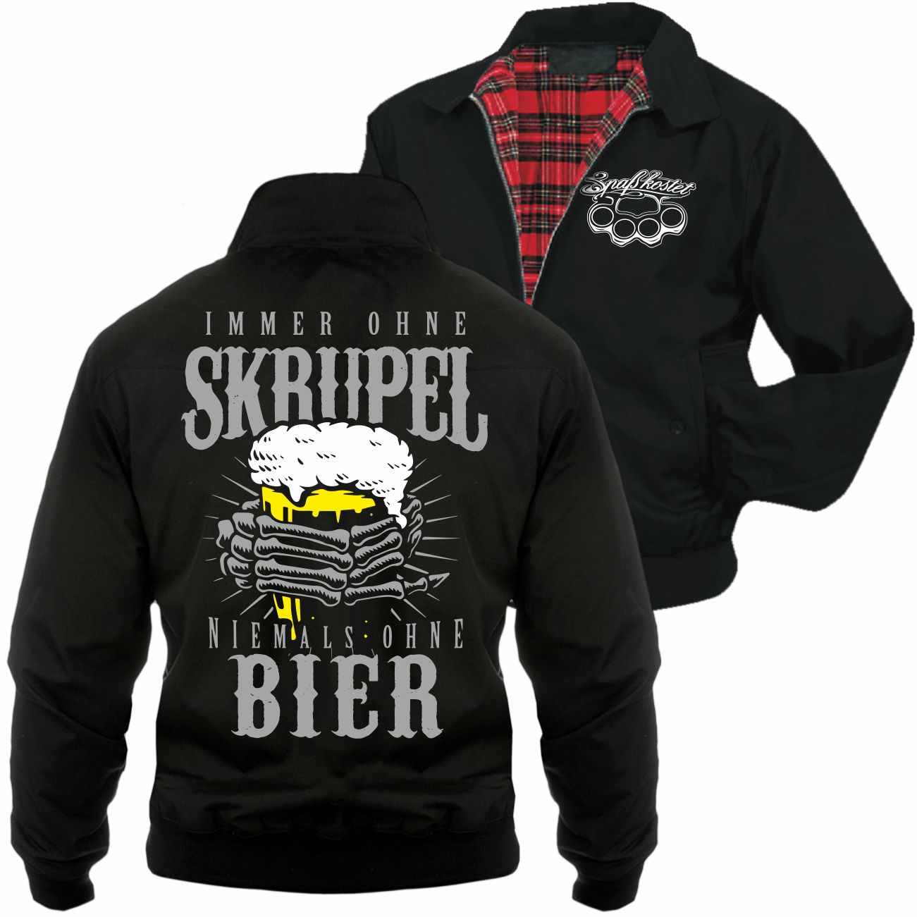 Spass Kostet Männer Harrington Jacke Immer ohne Skrupel Niemals ohne BIER