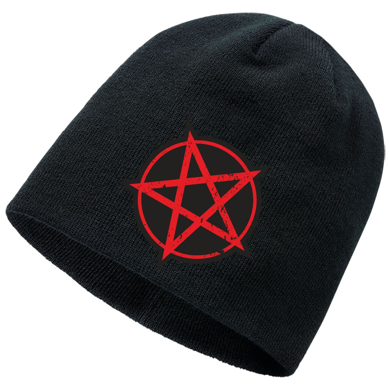 Spass Kostet Beanie mit Aufnäher Pentagramm