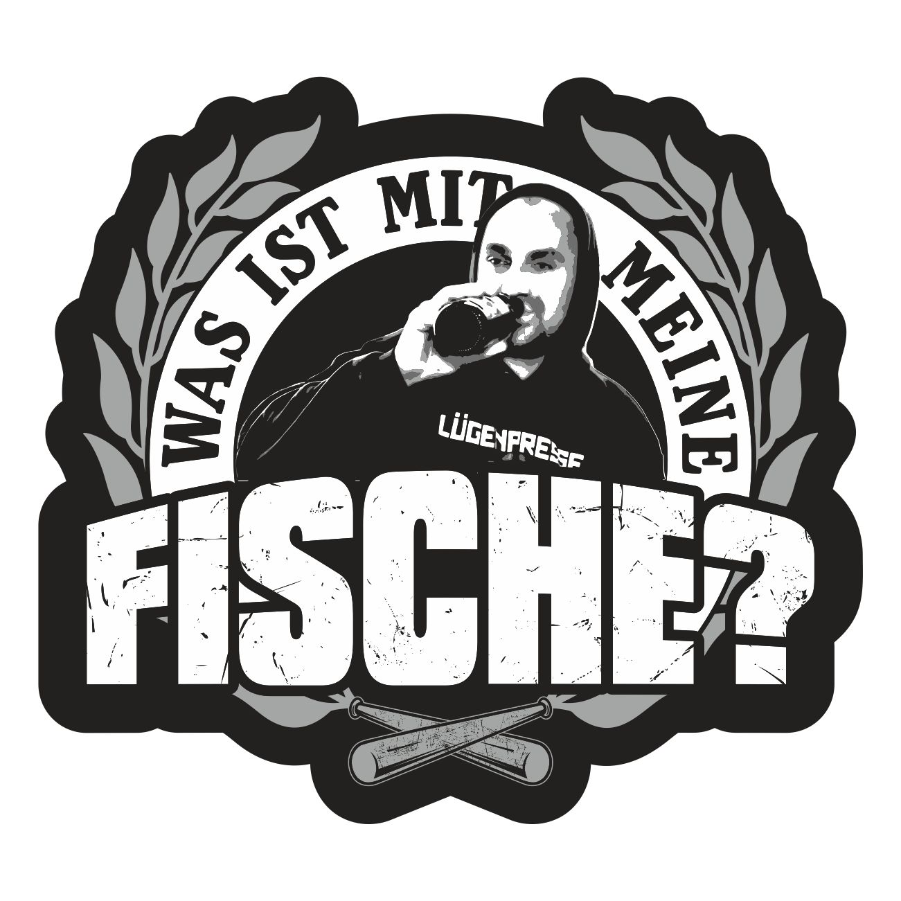 Aufkleber Was ist mit meine Fische TShirt Shop Witzig Hart Sexy