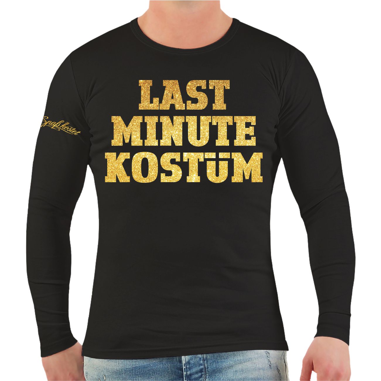 Männer Longsleeve Fasching Karneval LAST MINUTE KOSTÜM LTS