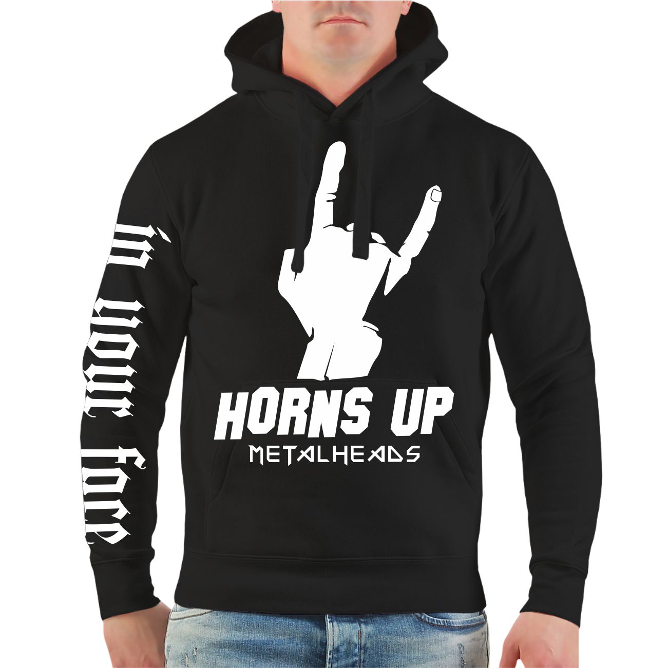 Männer Kapu Horns up Metalheads TShirt Shop Witzig Hart Sexy Einzigartig