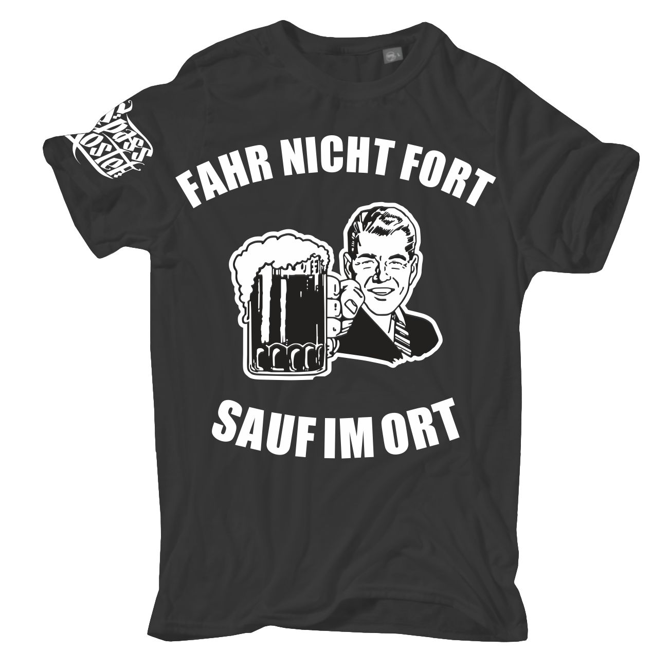 Spass Kostet Übergrößen Männer T-Shirt Fahr nicht fort Sauf im Ort 3XL bis 8XL