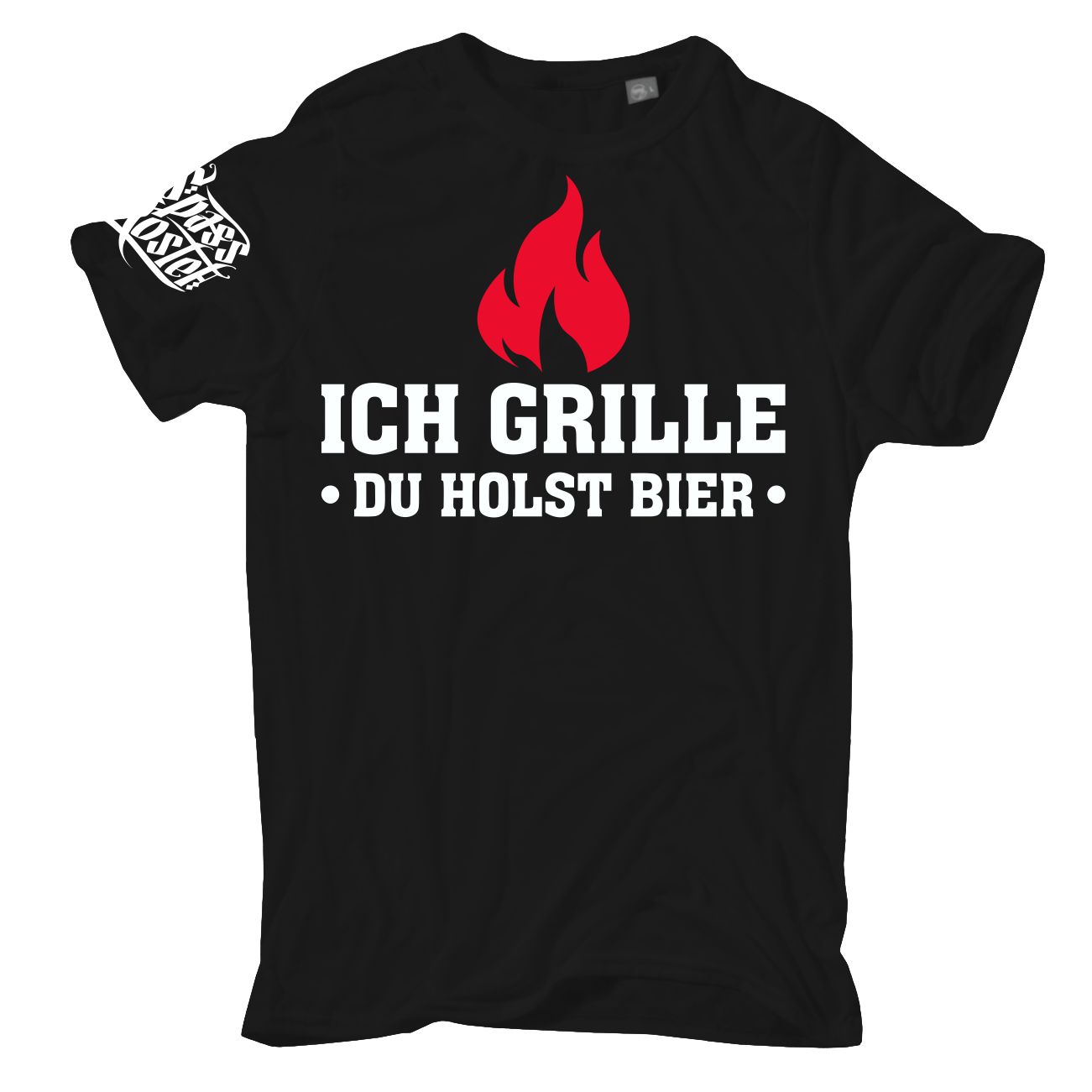 Spass Kostet Übergrößen Männer T-Shirt Ich grille du holst Bier 3XL bis 8XL