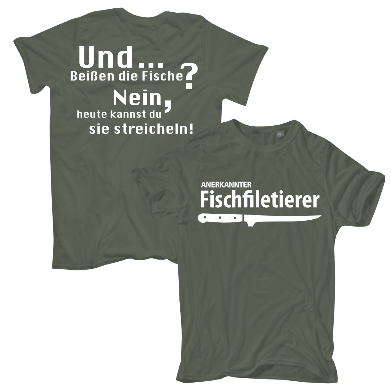 Spass Kostet Übergrößen Männer T-Shirt Fischfiletierer 3XL bis 8XL