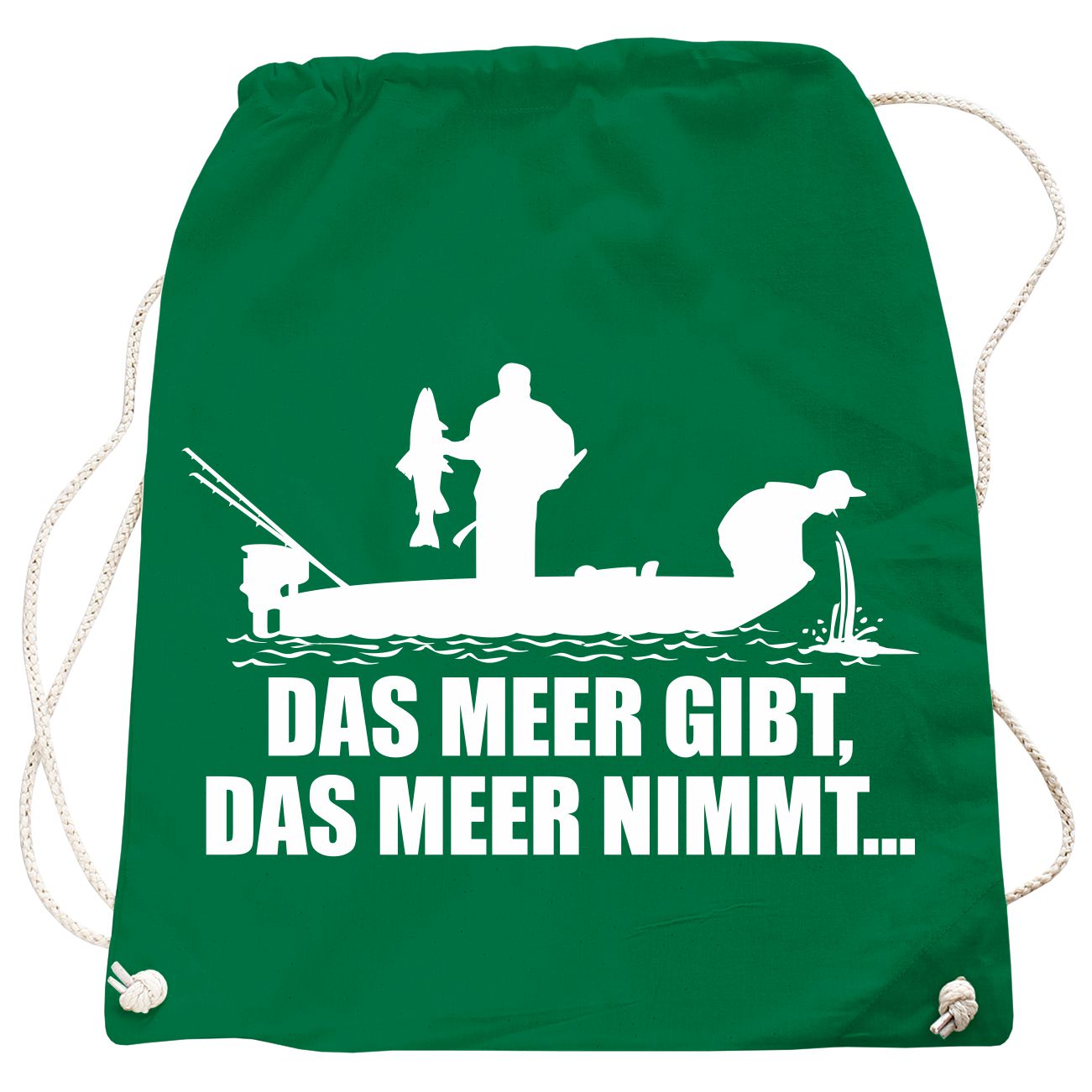 Spass Kostet Rucksack Angler Motiv Das Meer gibt das Meer nimmt