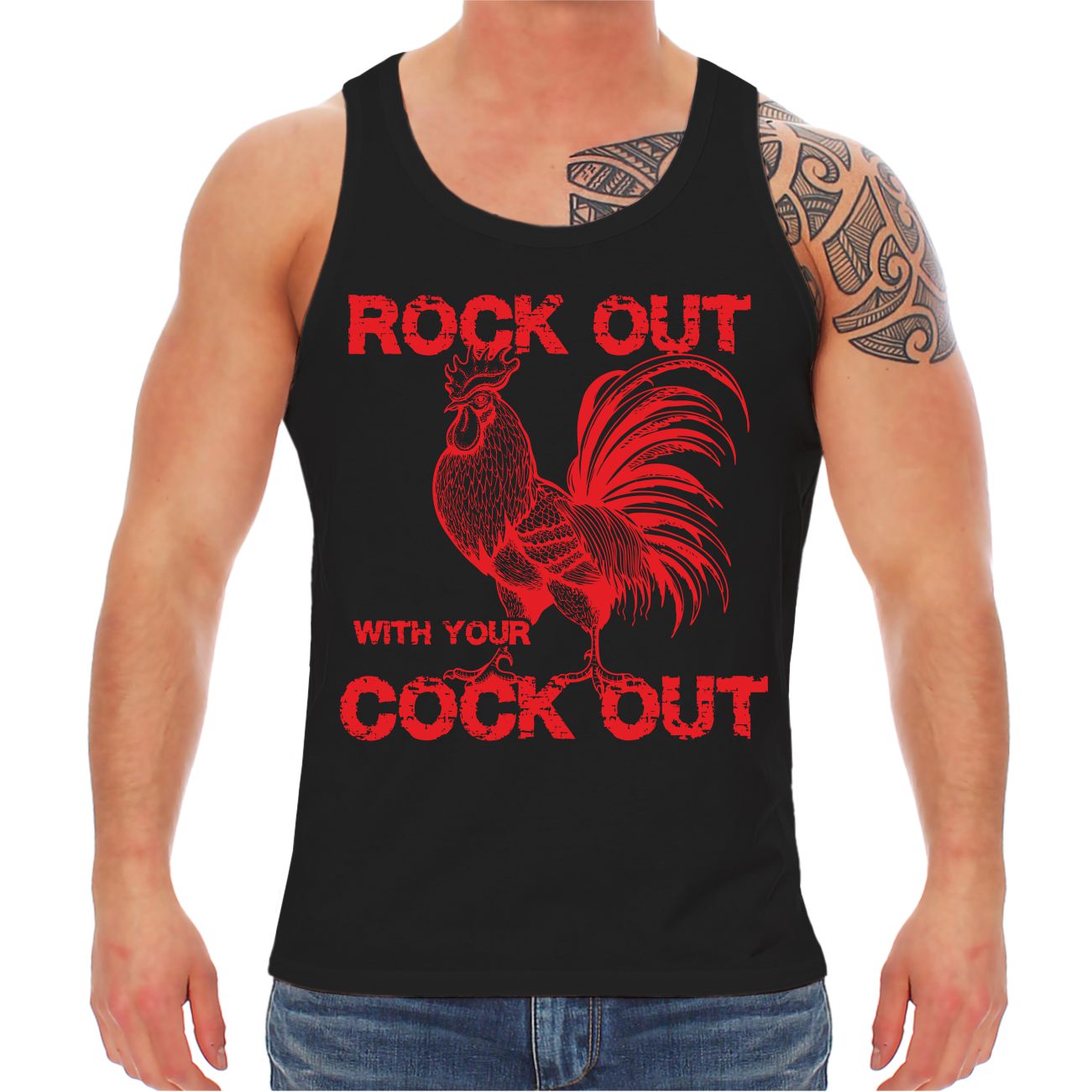 Männer Träger ROCK OUT with your Cock out | TShirt Shop - Witzig Hart Sexy  Einzigartig