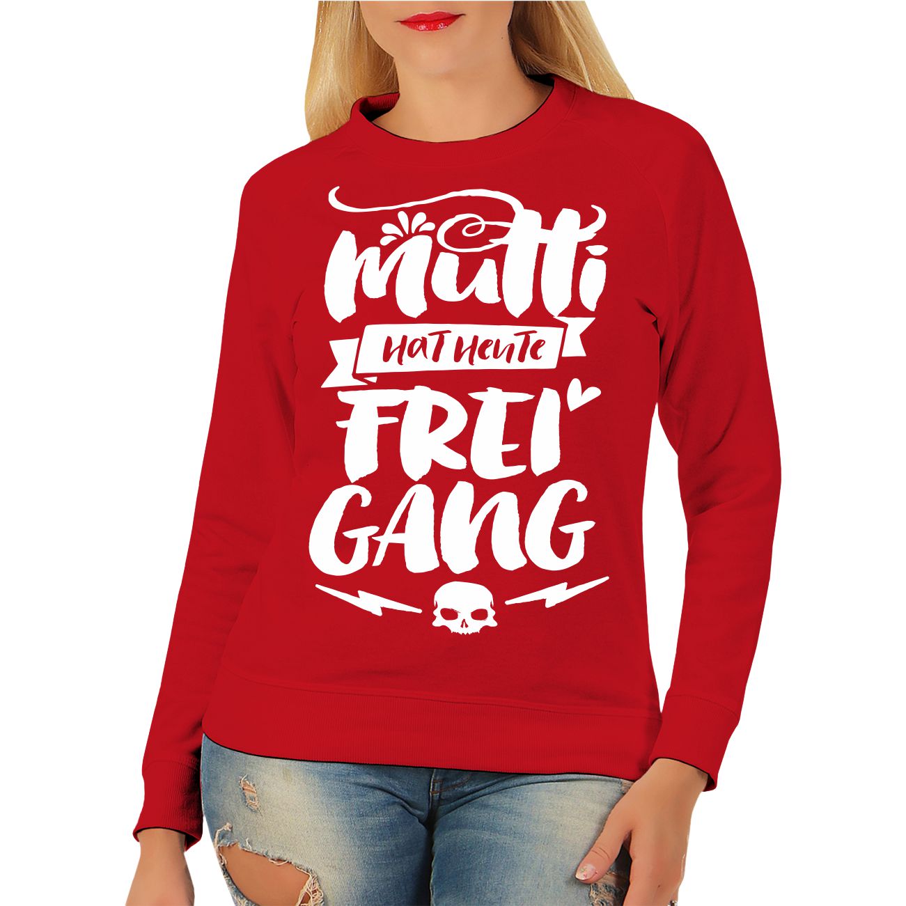 Spass Kostet Damen Pullover Sweatshirt Mutti hat heute Freigang