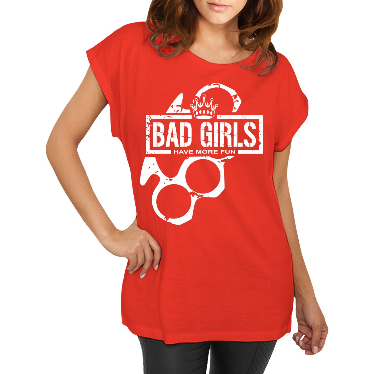 Spass Kostet Longshirt Damen weit geschnitten Bad Girls do it better hardcore lifestyle