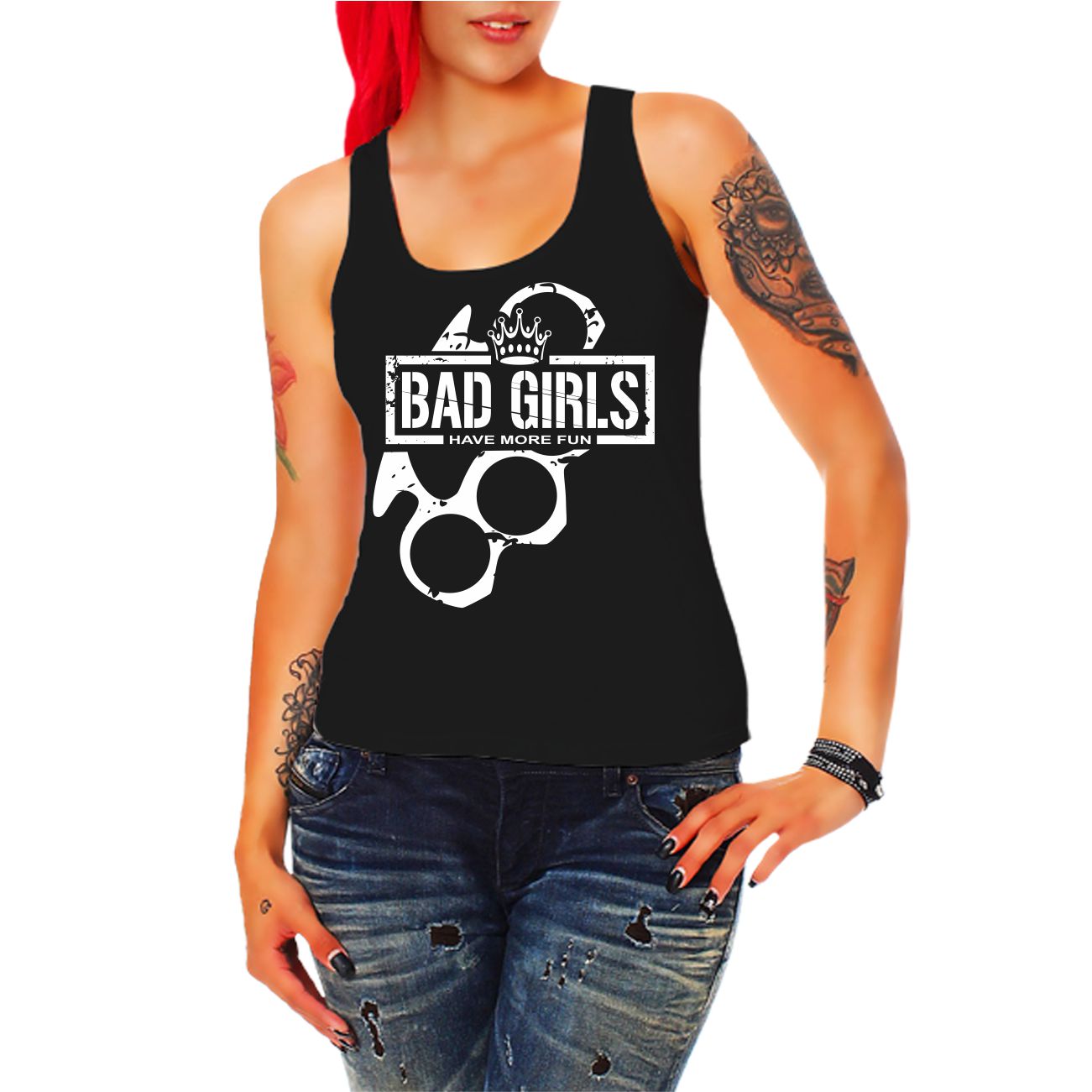 Spass Kostet Damen Tank Top Bad Girls do it better hardcore lifestyle