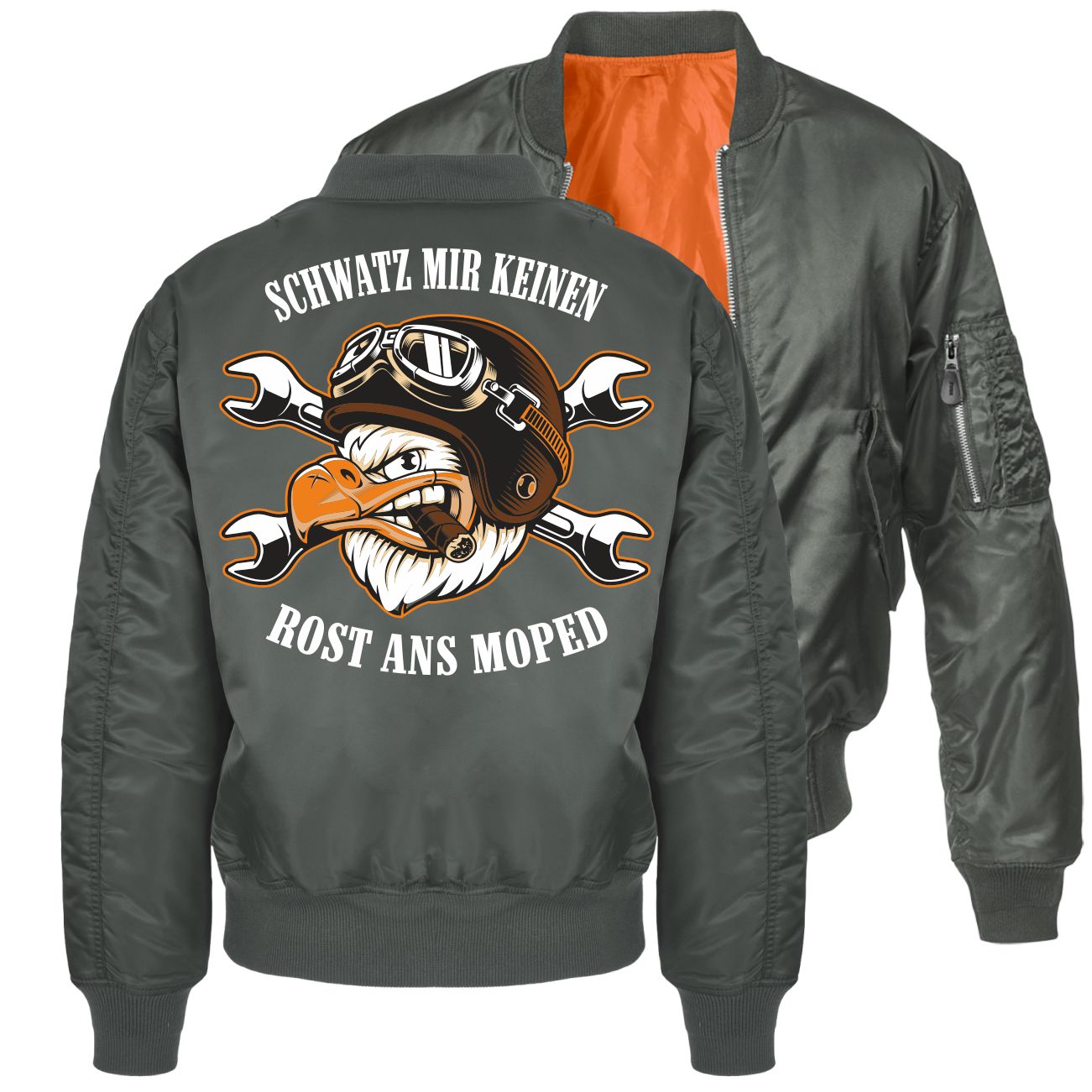 Biker Motorrad Bomberjacke Herren Bomberjacke Pilotenjacke