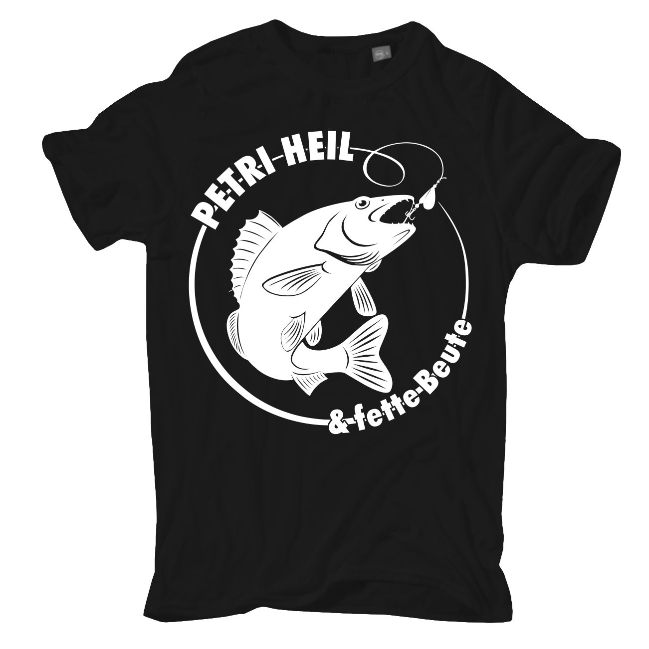 Spass Kostet Männer T-Shirt Angler Petri Heil & fette Beute Grösse S bis XXL