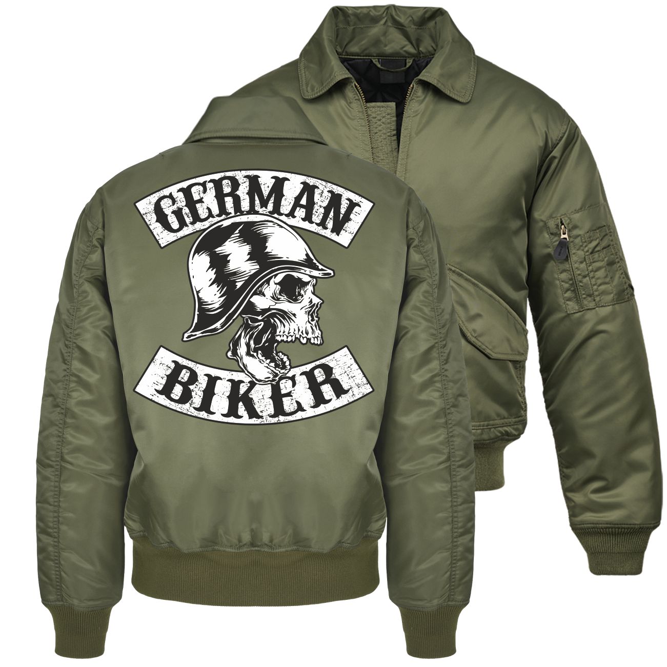 CWU Bomberjacke mit Kragen German Biker Motorradjacke
