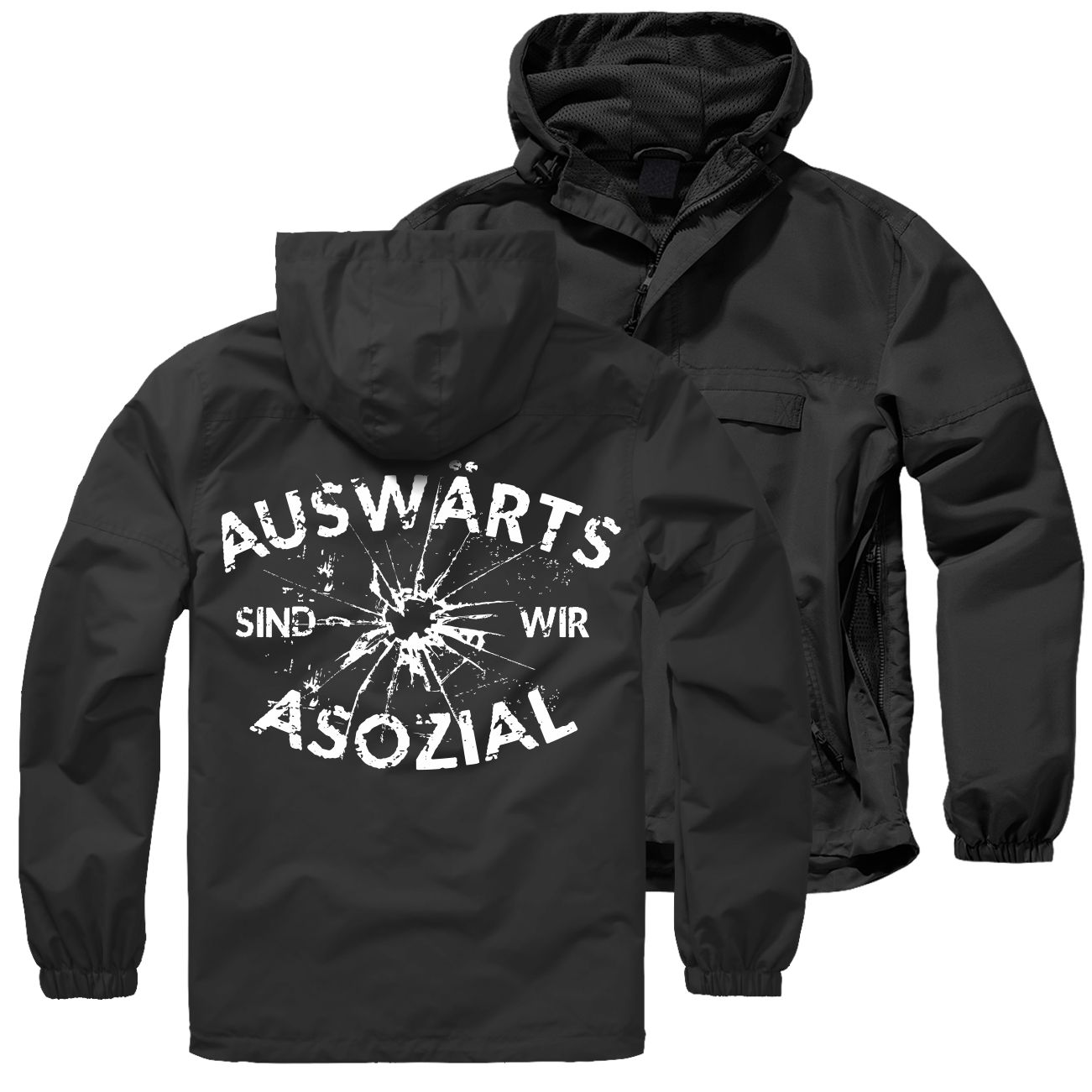 Spass Kostet SOMMER Windbreaker Auswärts sind wir asozial