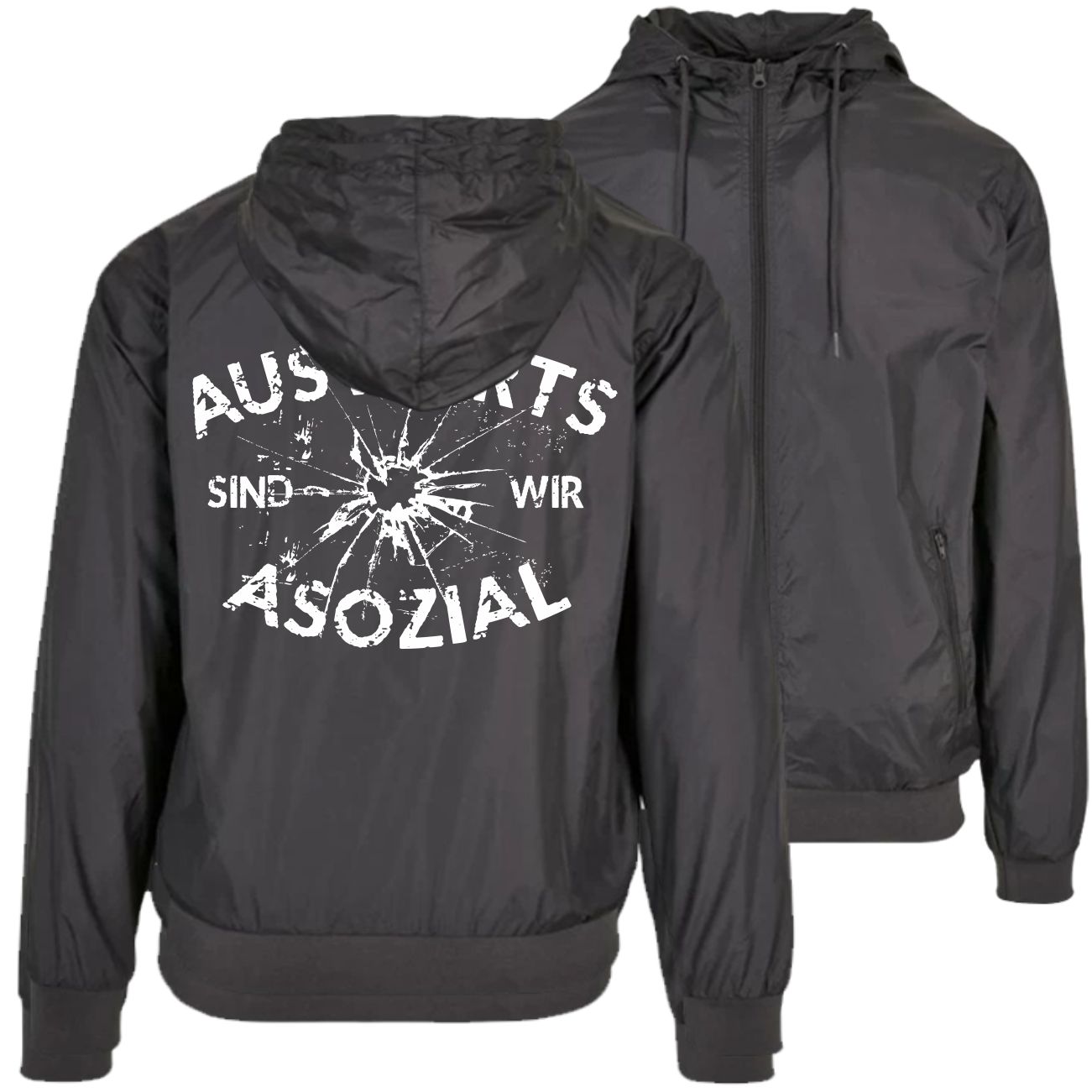 Spass Kostet Männer Windbreaker Regenjacke Auswärts sind wir asozial