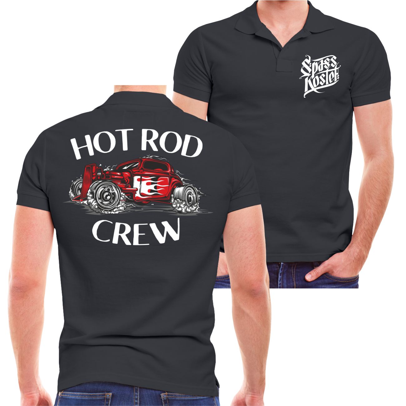 Spass Kostet Männer POLO Hot Rod Crew