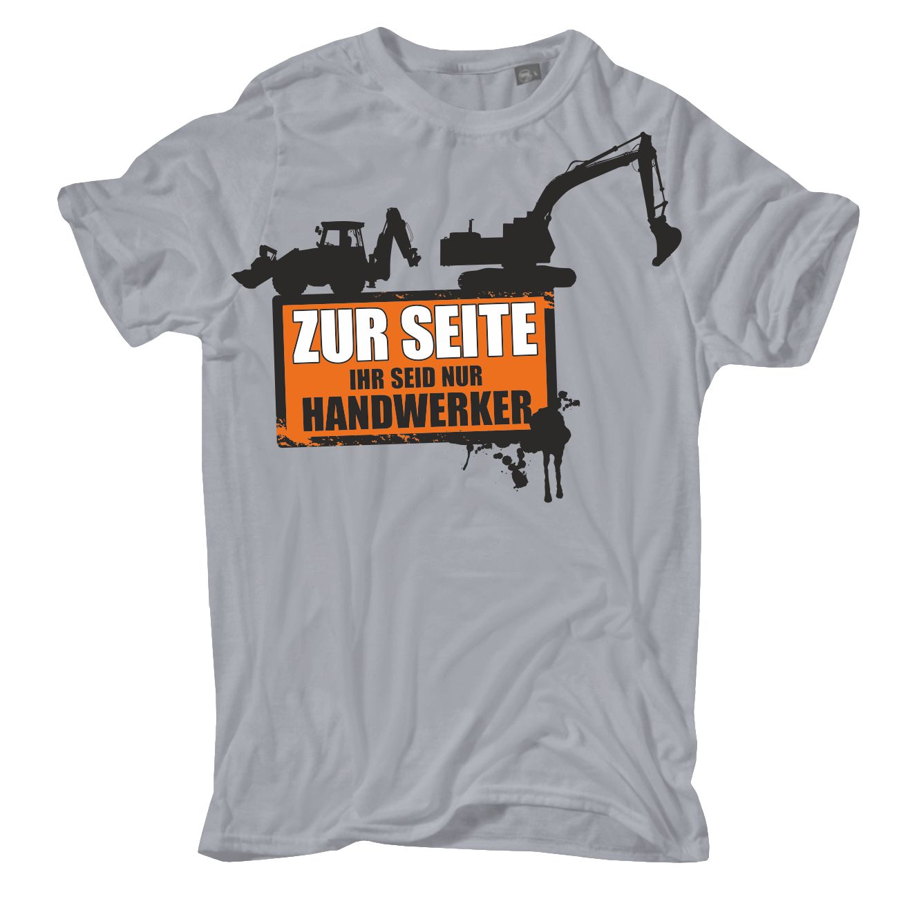 Spass Kostet Übergrößen Männer T-Shirt Baggerfahrer Kranfahrer ZUR SEITE ihr seid nur Handwerker 3XL bis 8XL