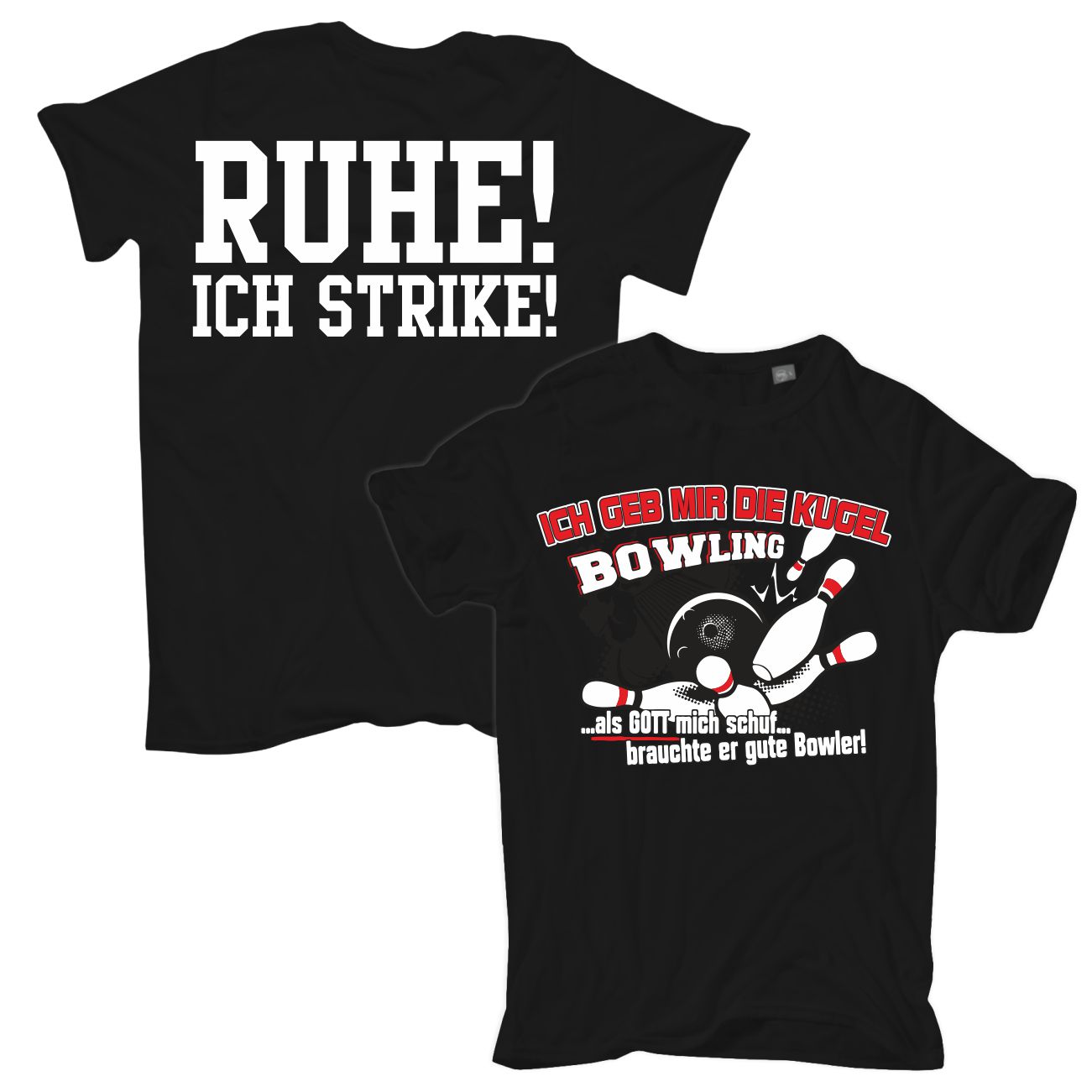 Spass Kostet Übergrößen Männer T-Shirt Bowling - Ich geb mir die Kugel 3XL bis 8XL