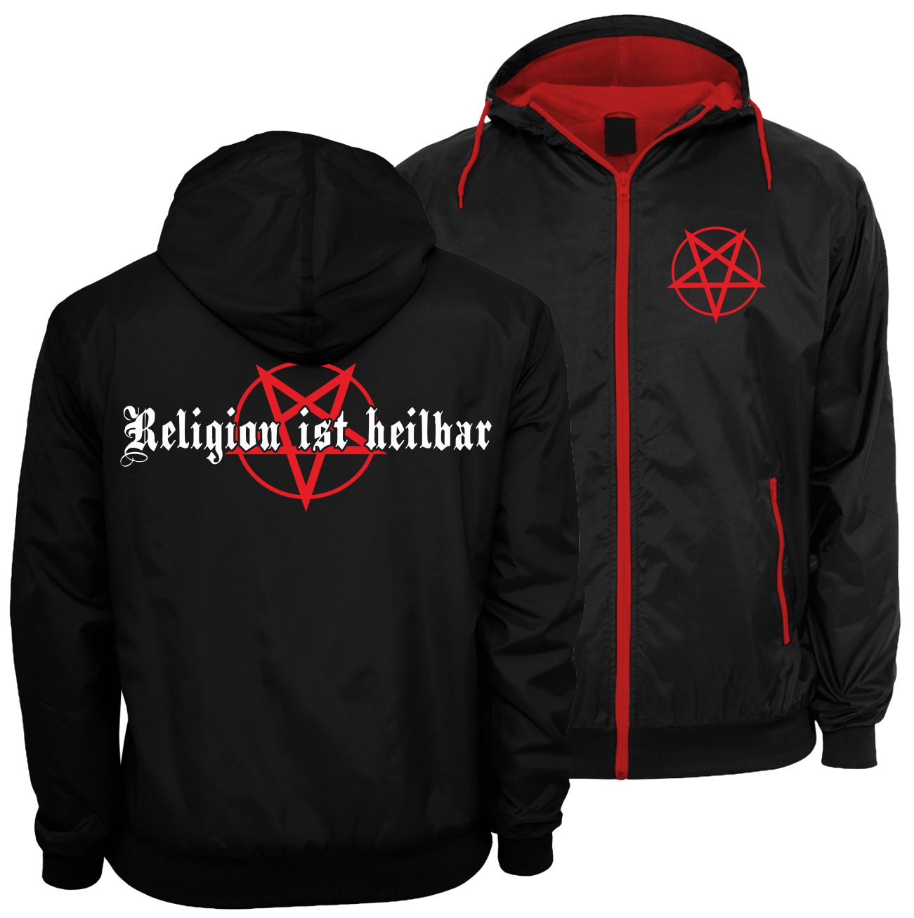 Spass Kostet Männer Windbreaker Regenjacke Religion ist heilbar