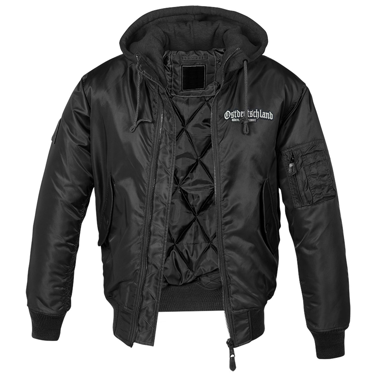 Herren MA1 Bomberjacke mit Kapuze Innenfutter Ostdeutschland