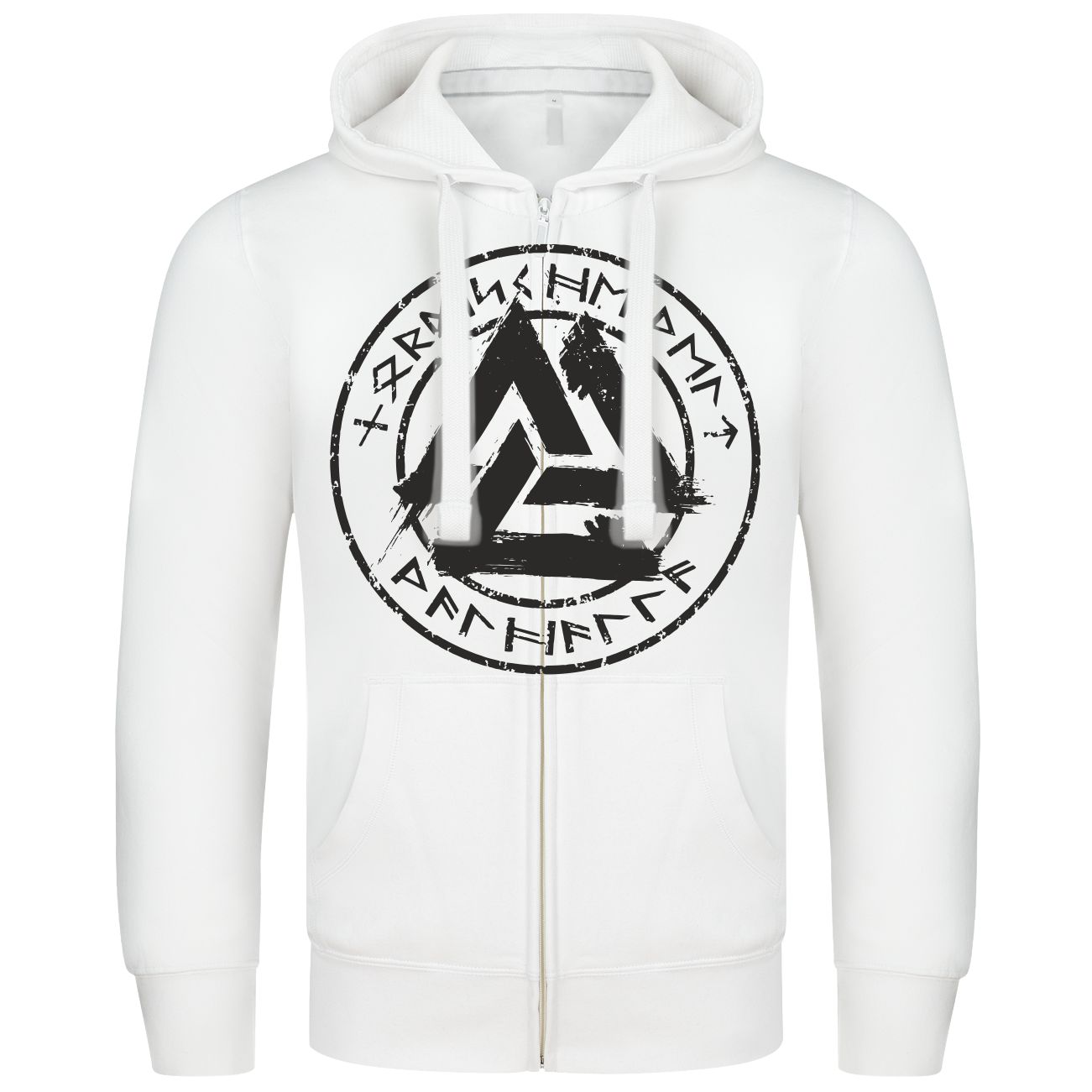 JJLLAZAD Wikinger Wintermantel - Gepolsterte Kapuzenjacke Mit 3D Druck