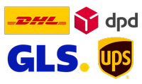 Versandoptionen: DHL, DPD, GLS, UPS