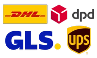 Versandpartner: DHL, DPD, GLS, UPS