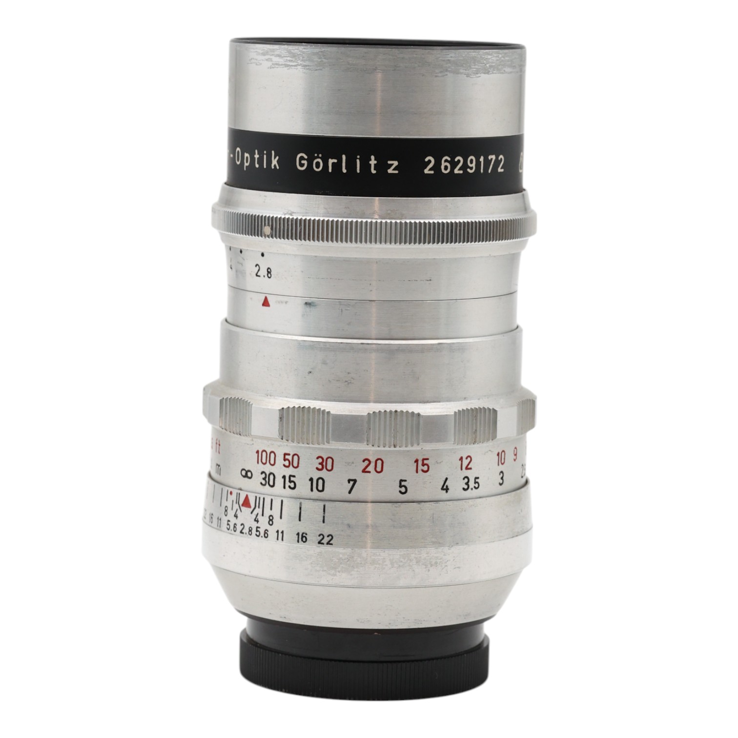 Objektiv Tele Meyer Optik Görlitz Trioplan 100mm 2.8 - Exa