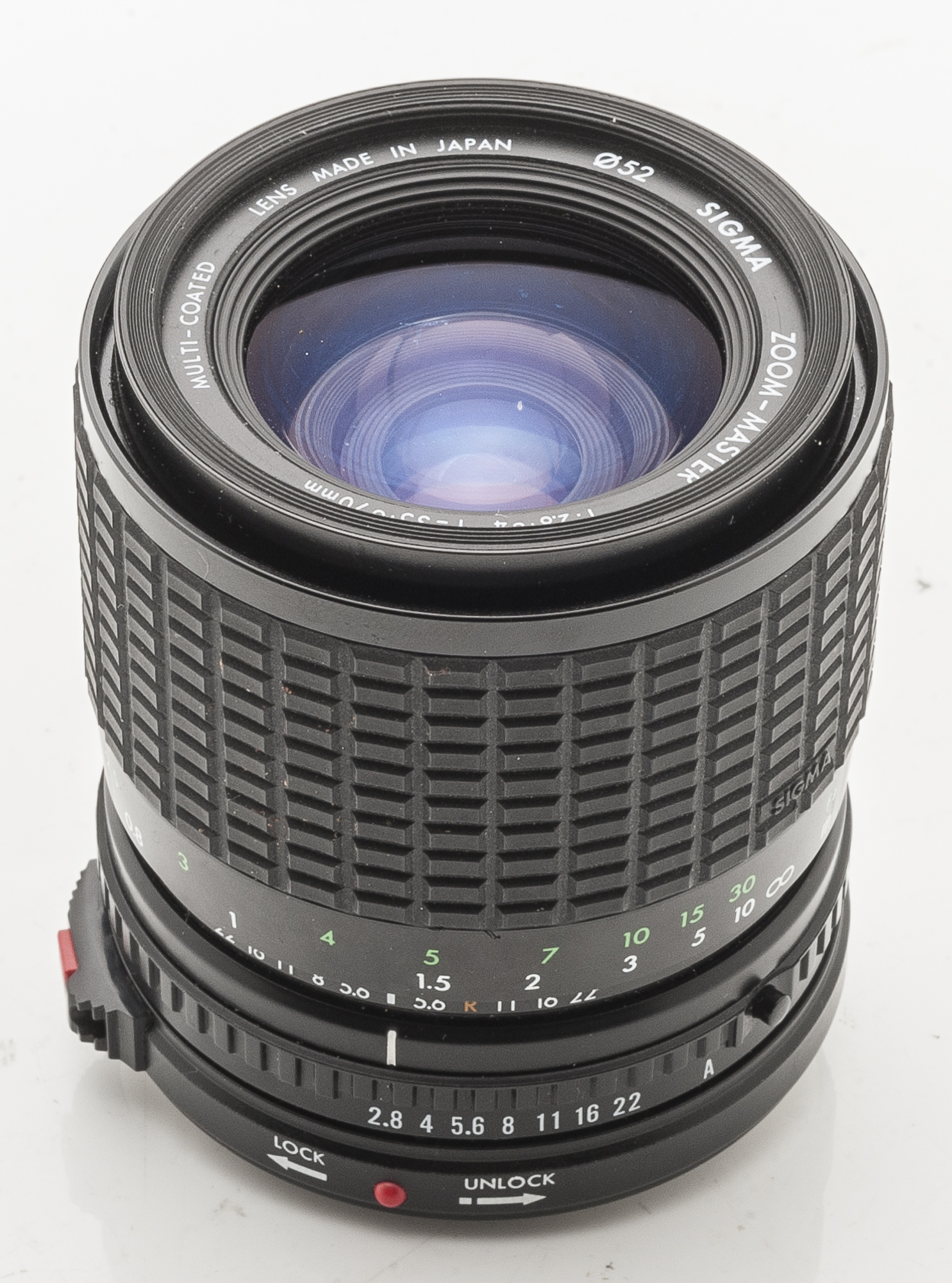 Sigma ZoomMaster 12.84 f=3570mm MultiCoated camera lens munimoro