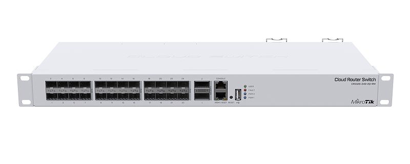 Switch Mikrotik Cloud Smart CSS326-24G-2S+RM - 24 Portas Gigabit + 2 SFP+