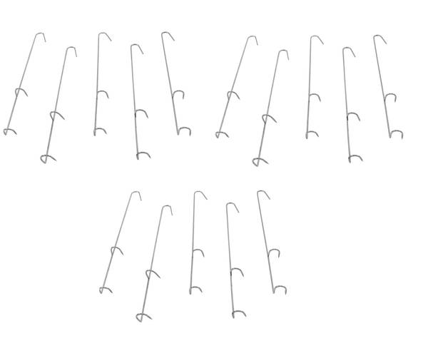 15x Sdoppel standard Smoking Hook - Mild Steel