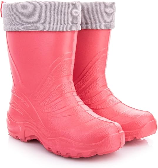 LEMIGO TERMIX 861 Kinder Eva Gummistiefel gefüttert Thermostiefel Rosa