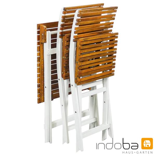 Balkonset Bistro Set Gartenmöbel Akazie Holz klappbar FSC Terrasse