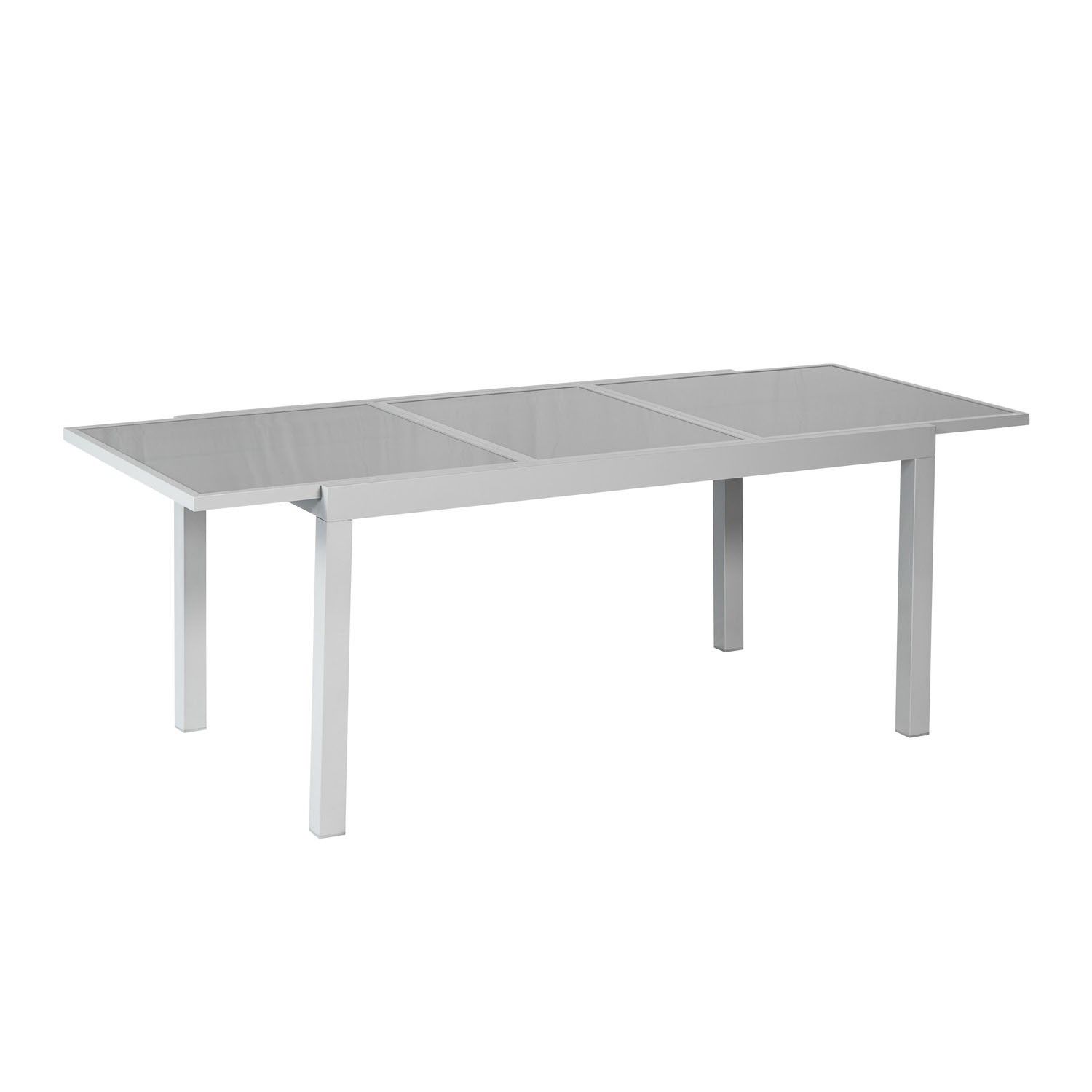 Ausziehtisch Aluminium 160/220 x 90 cm