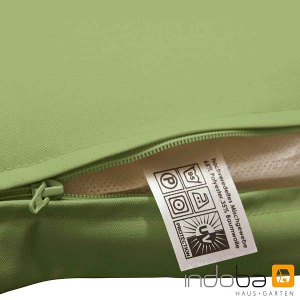 2x Sitzauflage Niederlehner Polsterauflage Stuhlauflage Auflage extra dick Grün